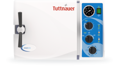 Sterilizer Autoclave Manual M/MK Series Kwiklave 230V, 10” x 19” Chamber Size, 6 Gallon, 4 Trays, 3 full & 3 half Cassette Capacity (1/EA) by Tuttnauer USA Co. Ltd.  ID 2540MK